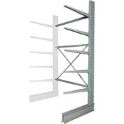 GLOBAL INDUSTRIAL Single Sided Heavy Duty Cantilever Add-On Rack, 72inWx50inDx120inH 320823A